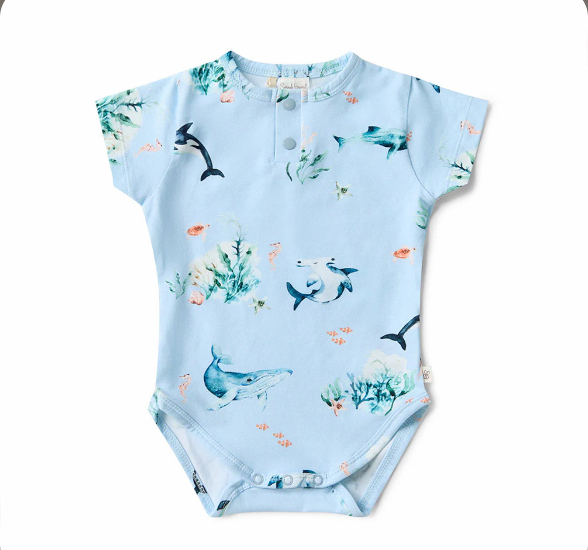 Blue Ocean Short Sleeve Bodysuit