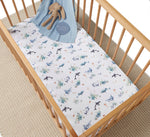 Ocean Organic Fitted Cot Sheet