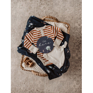 Milky Way | Baby Jersey Wrap & Beanie Set