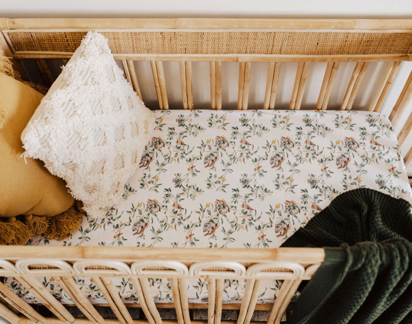 Eucalypt Fitted Cot Sheet