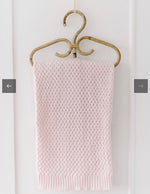 Blush Pink Diamond Knit Blanket