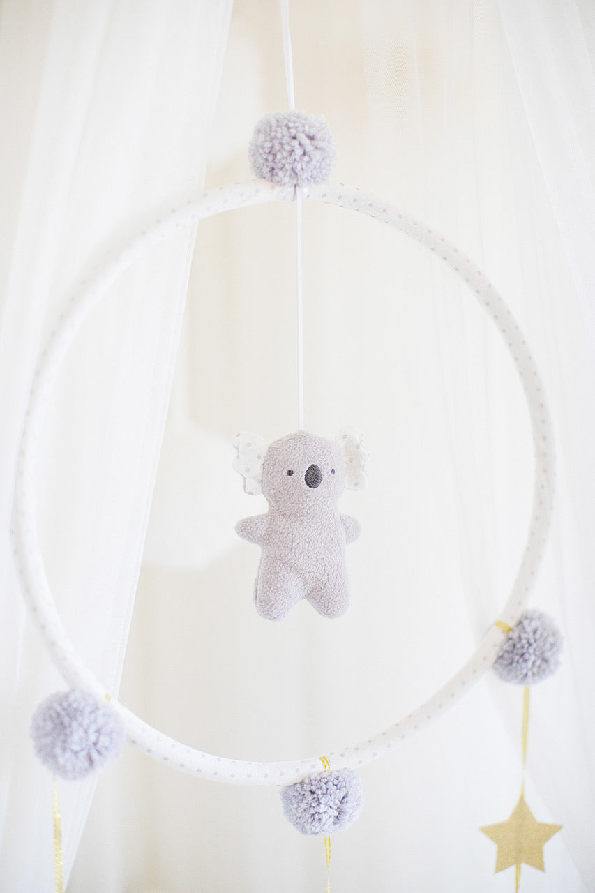 ALIMROSE WHIMSY KOALA MOBILE GREY