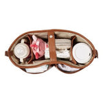 Faux Leather Stroller Organiser/Pram Caddy - Tan